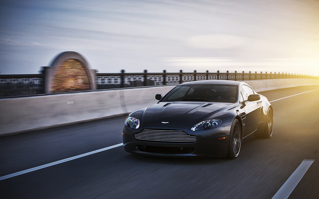 vantage, black, v8,  , aston martin