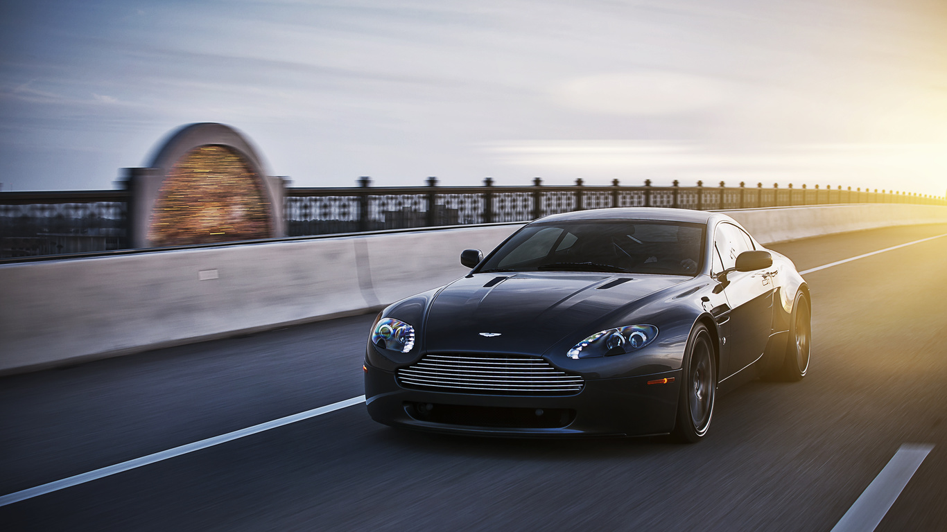 vantage, black, v8,  , aston martin