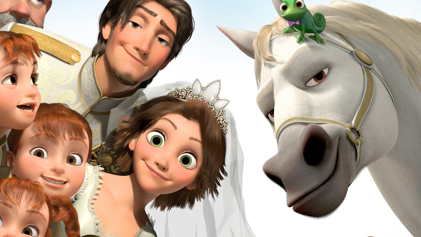 rapunzel, tangled 2, maximus, flynn, pascal, tangled ever after