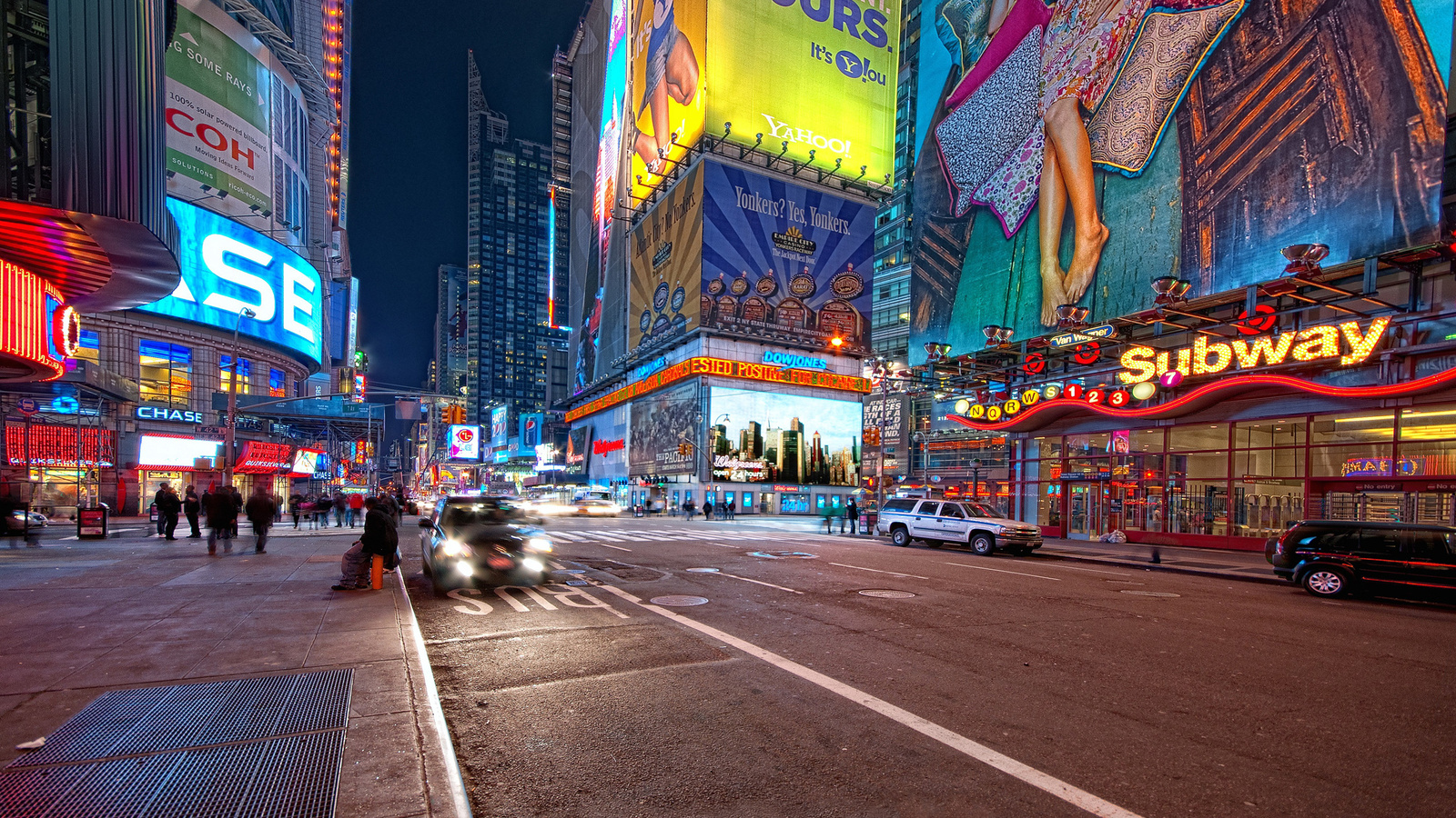 times square, night, usa, New york, 42nd and 7th, -, , nyc, 