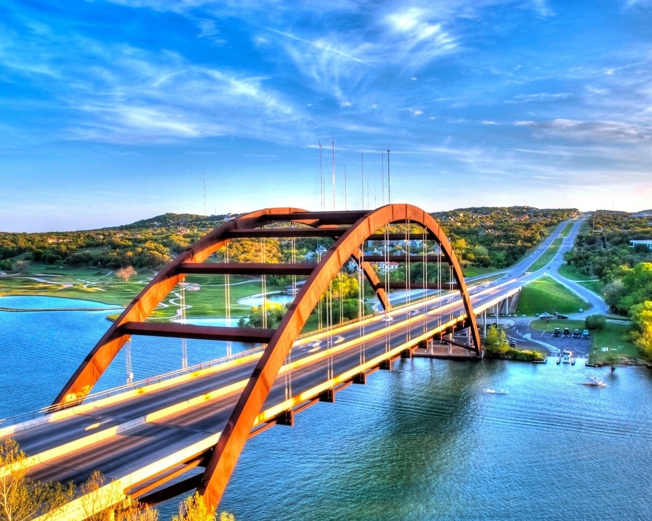 pennybacker_bridge, usa, austin, city, loop360_bridge, texas