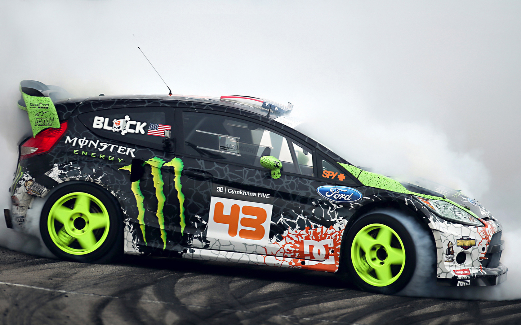 monster energy, tuning, sportcar, ford, fiesta, drift, ken block