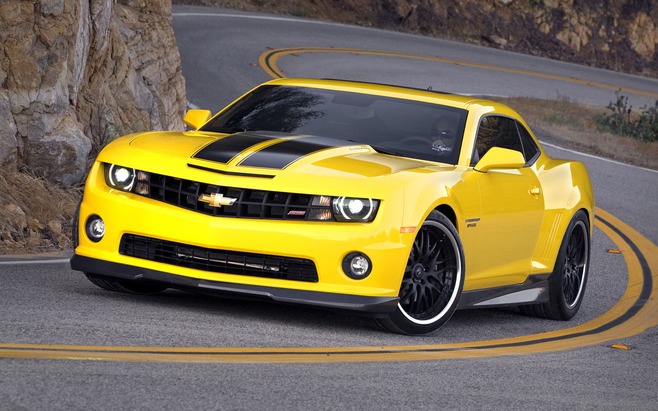 yellow, black, car, hennessey, tuning, Chevrolet, wheel, , camaro, hpe650