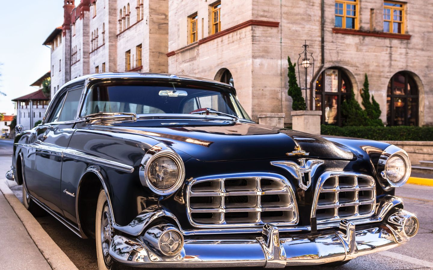 usa, florida, st. augustine, chrysler, 1955 imperial newport coupe