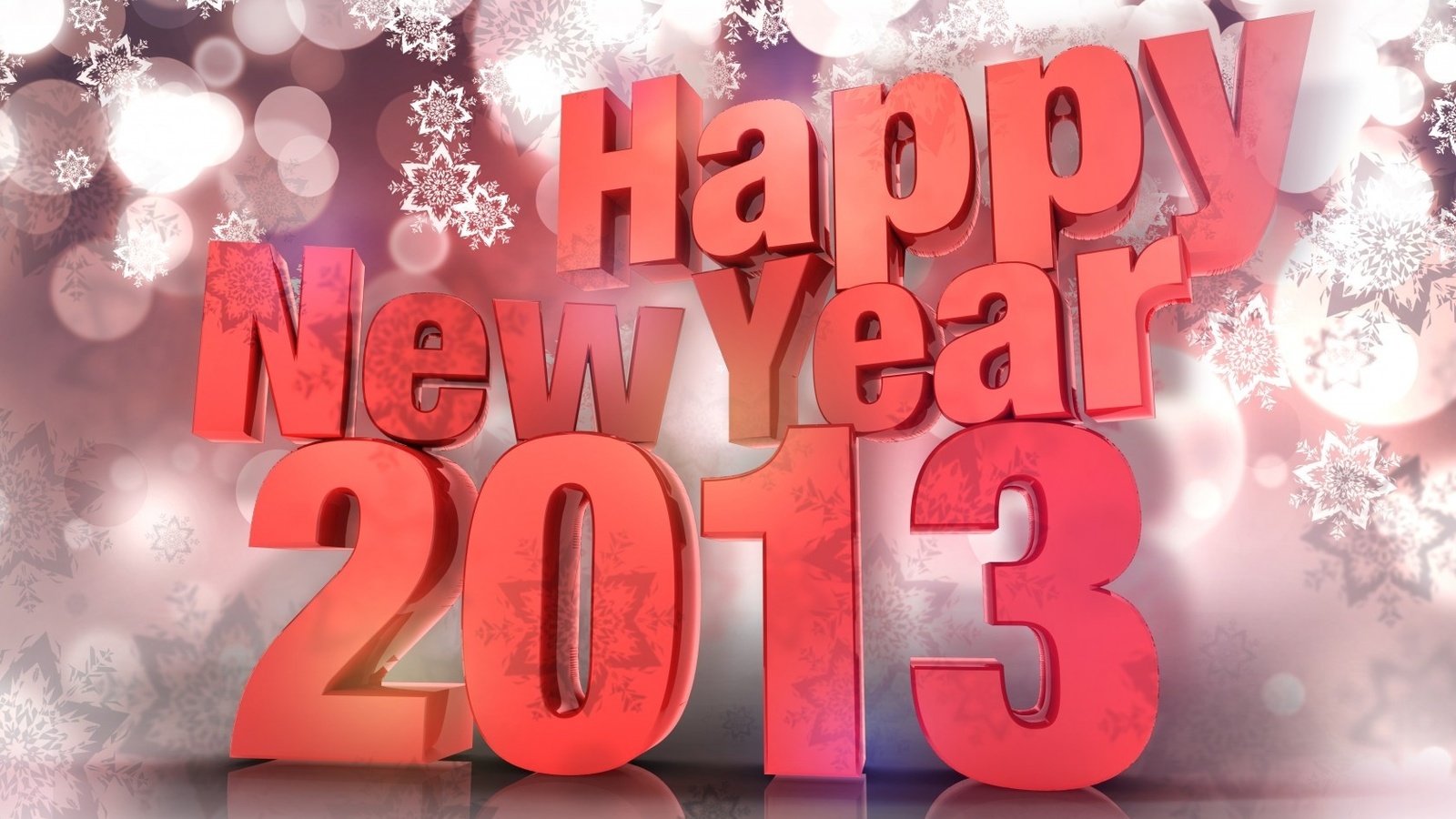 happy new year, 3d,  , 2013