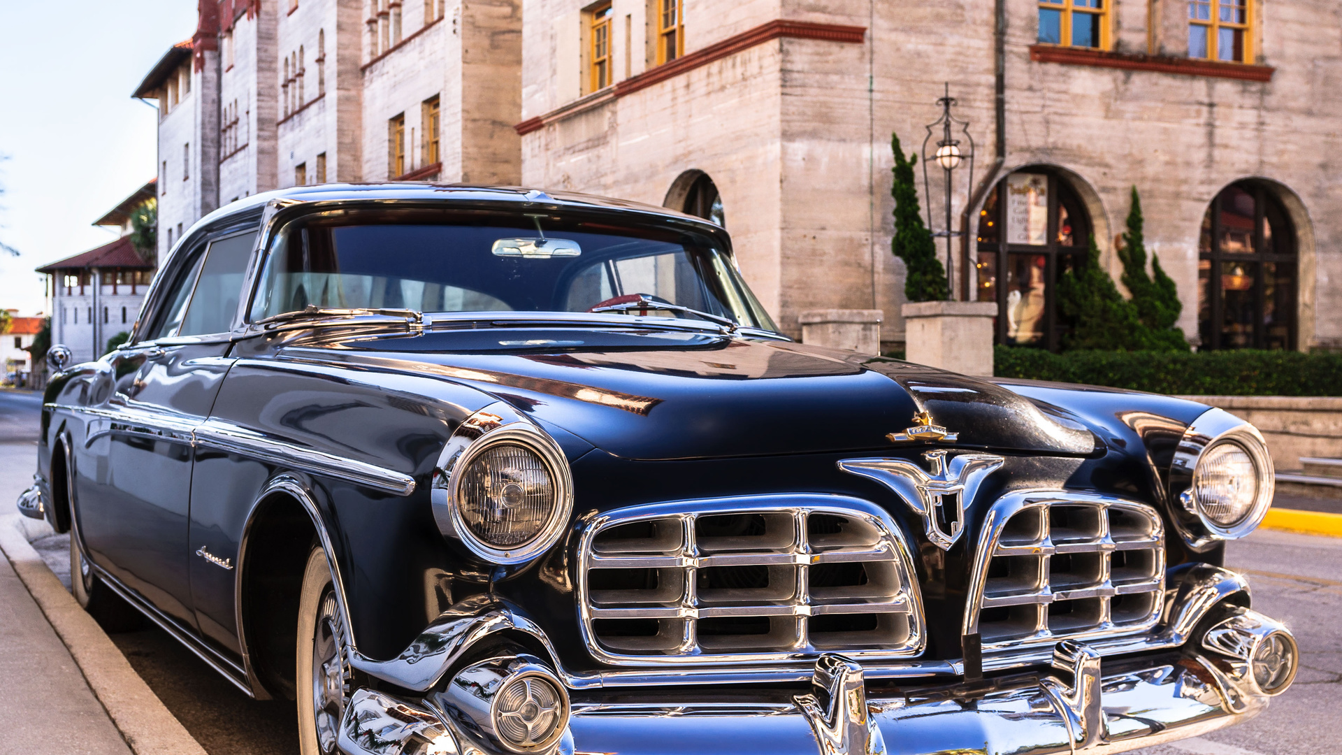 usa, florida, st. augustine, chrysler, 1955 imperial newport coupe