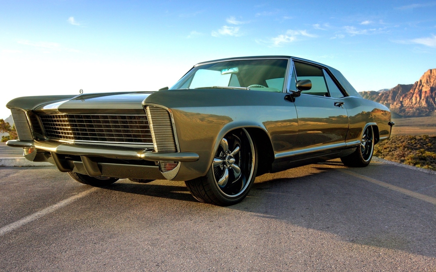 muscle car,  , , 1965, , riviera, green, Buick