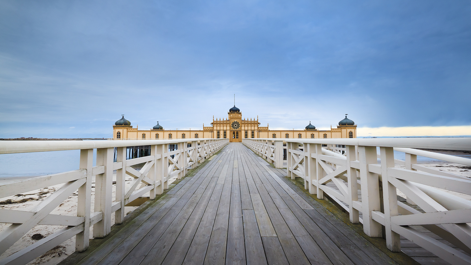 blue, , sky, pier, bath, sea, , , , Sweden, 