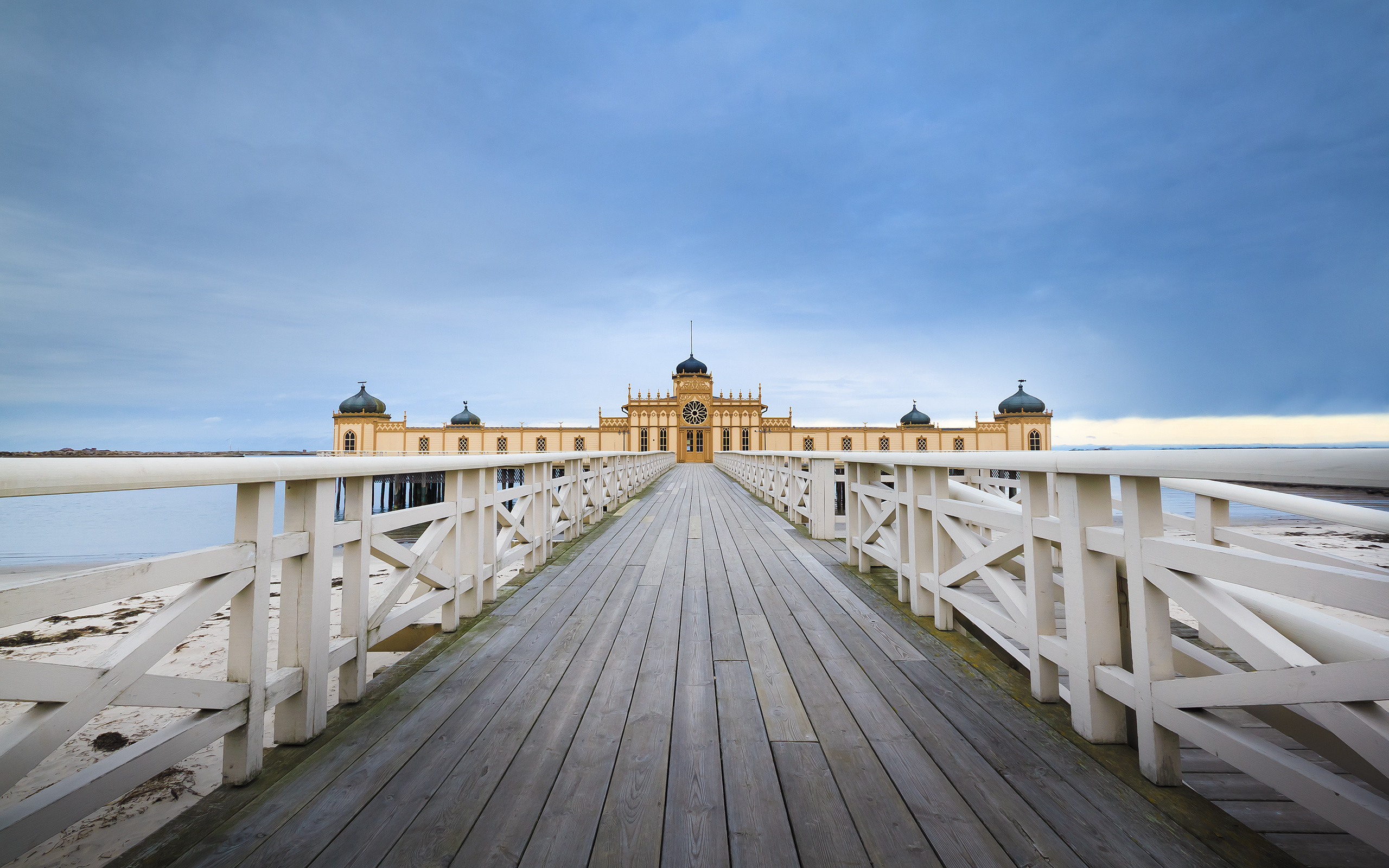 blue, , sky, pier, bath, sea, , , , Sweden, 