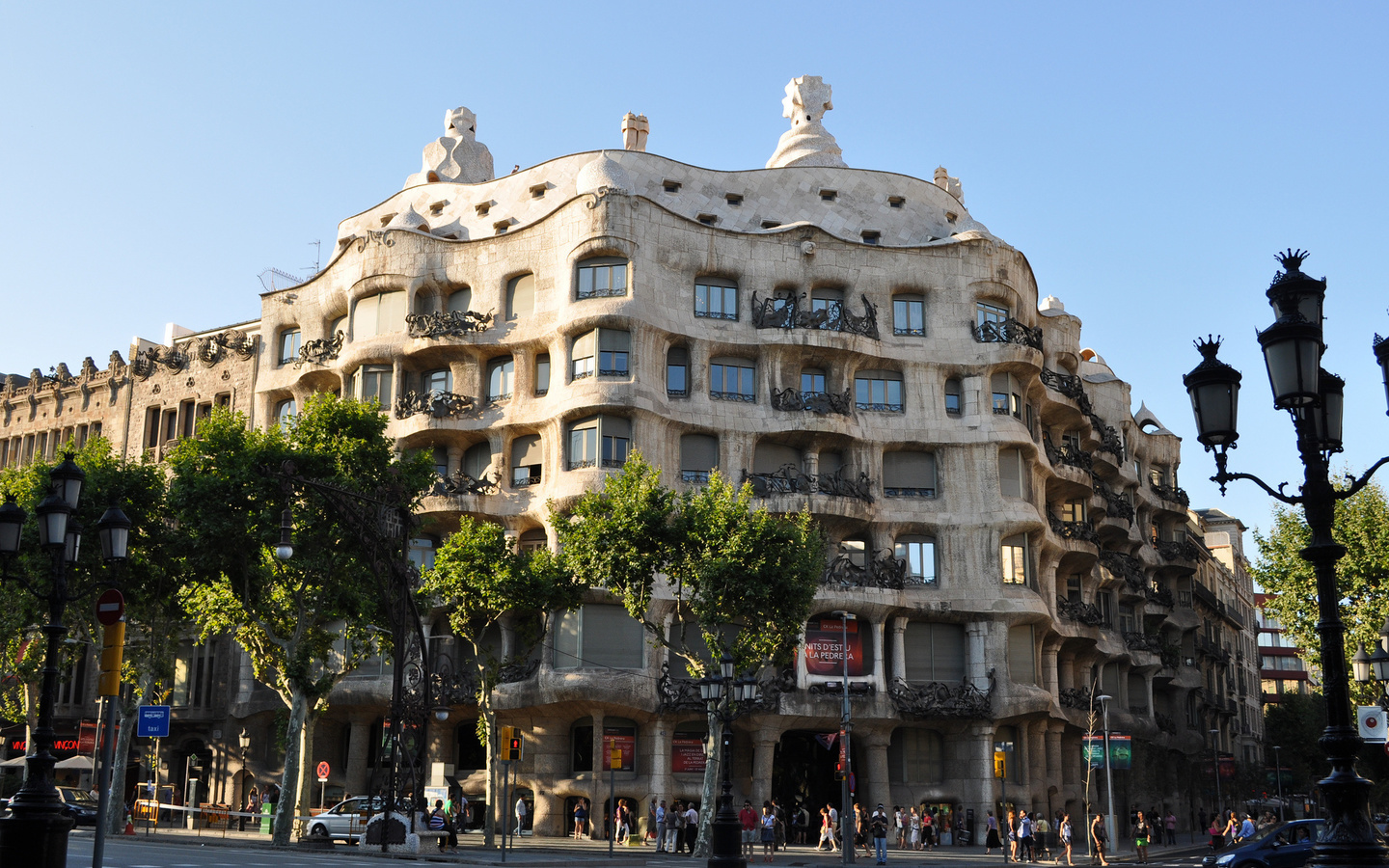 la pedrera, antoni gaud__, , , casa mila, __spain, barcelona