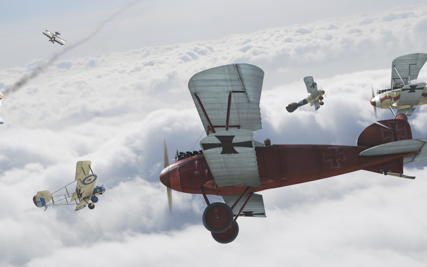 , , , , dh.2, albatros, red baron