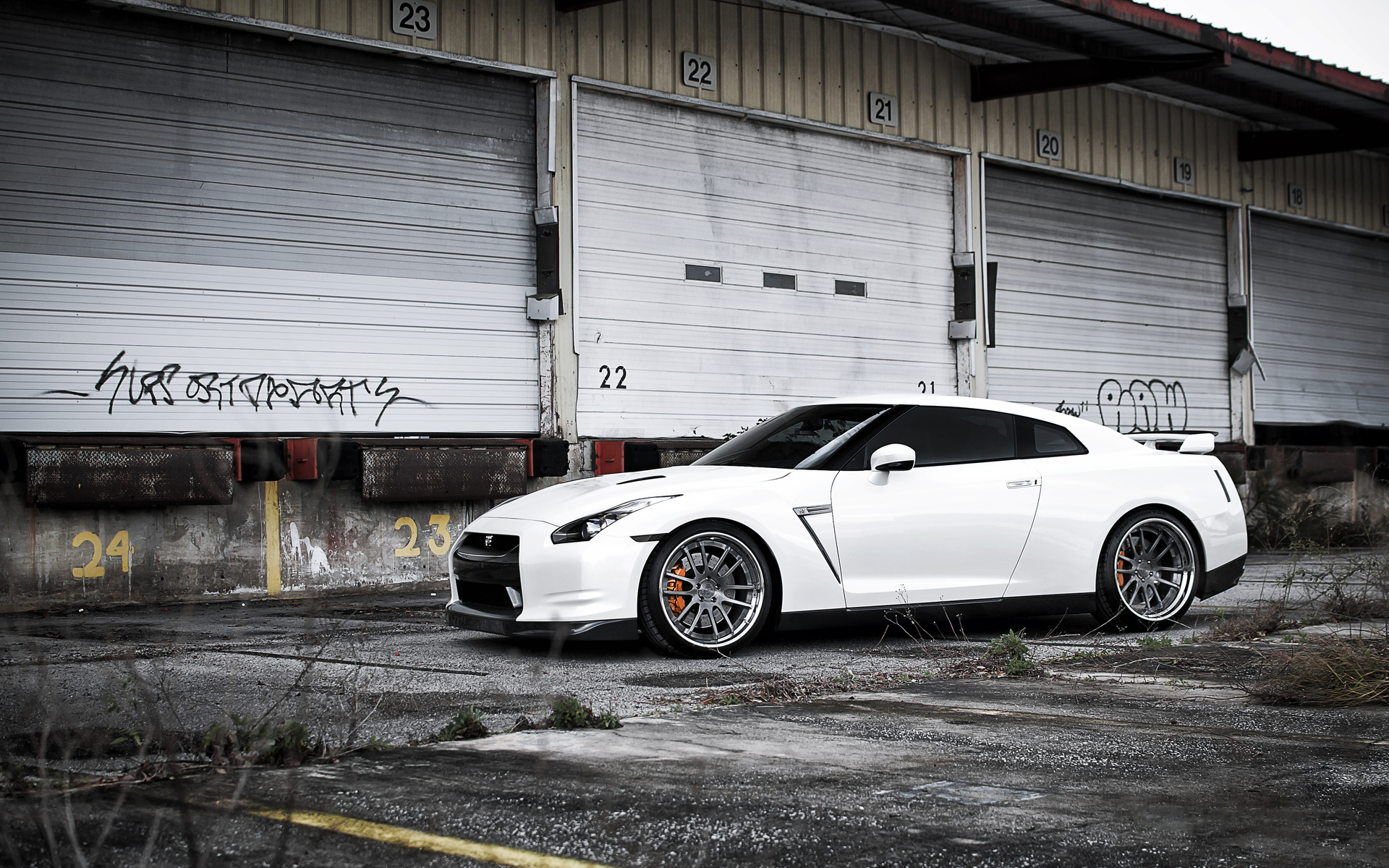 Nissan, , white, , gt-r, 