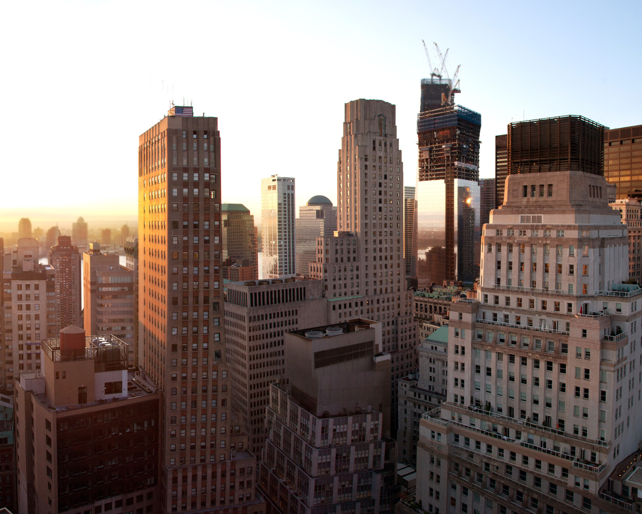 new york city, nyc, united states, sunset, , new york, Lower manhattan, -