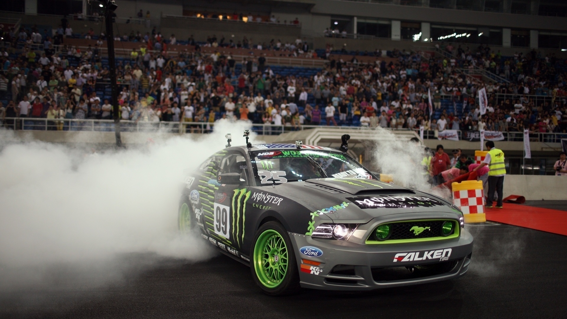 Car, wallpapers, , ford, drift, mustang, , gt500, monster energy