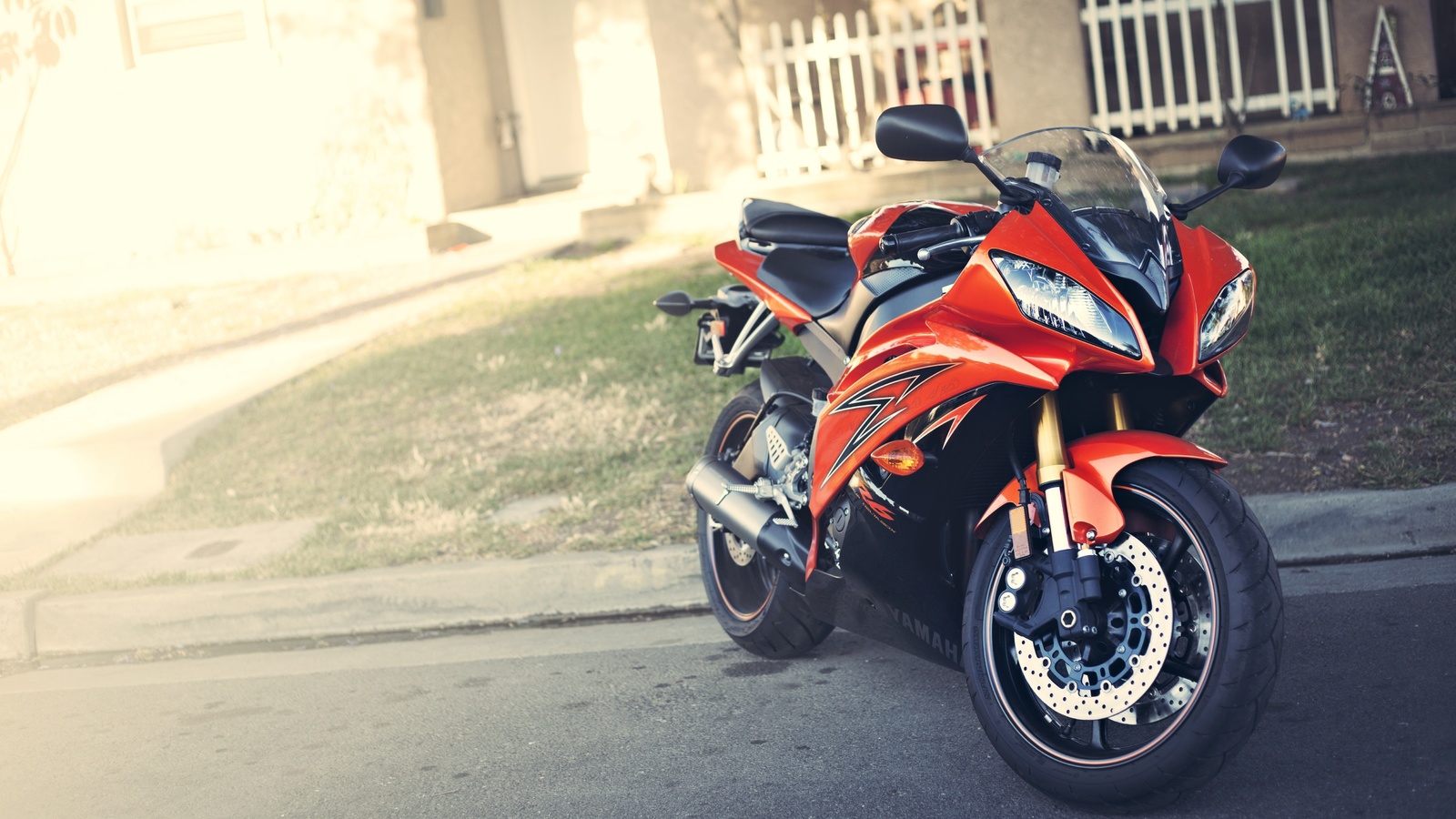 , Yamaha, , red, yzf-r6, , motorcycle, 