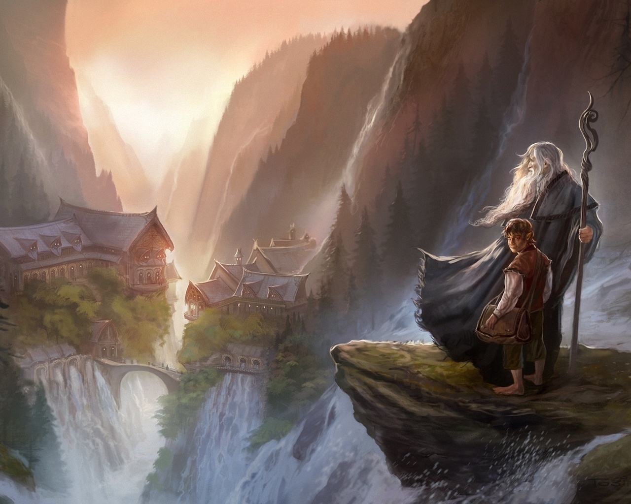 an unexpected journey, , rivendell, , the hobbit, , gandalf