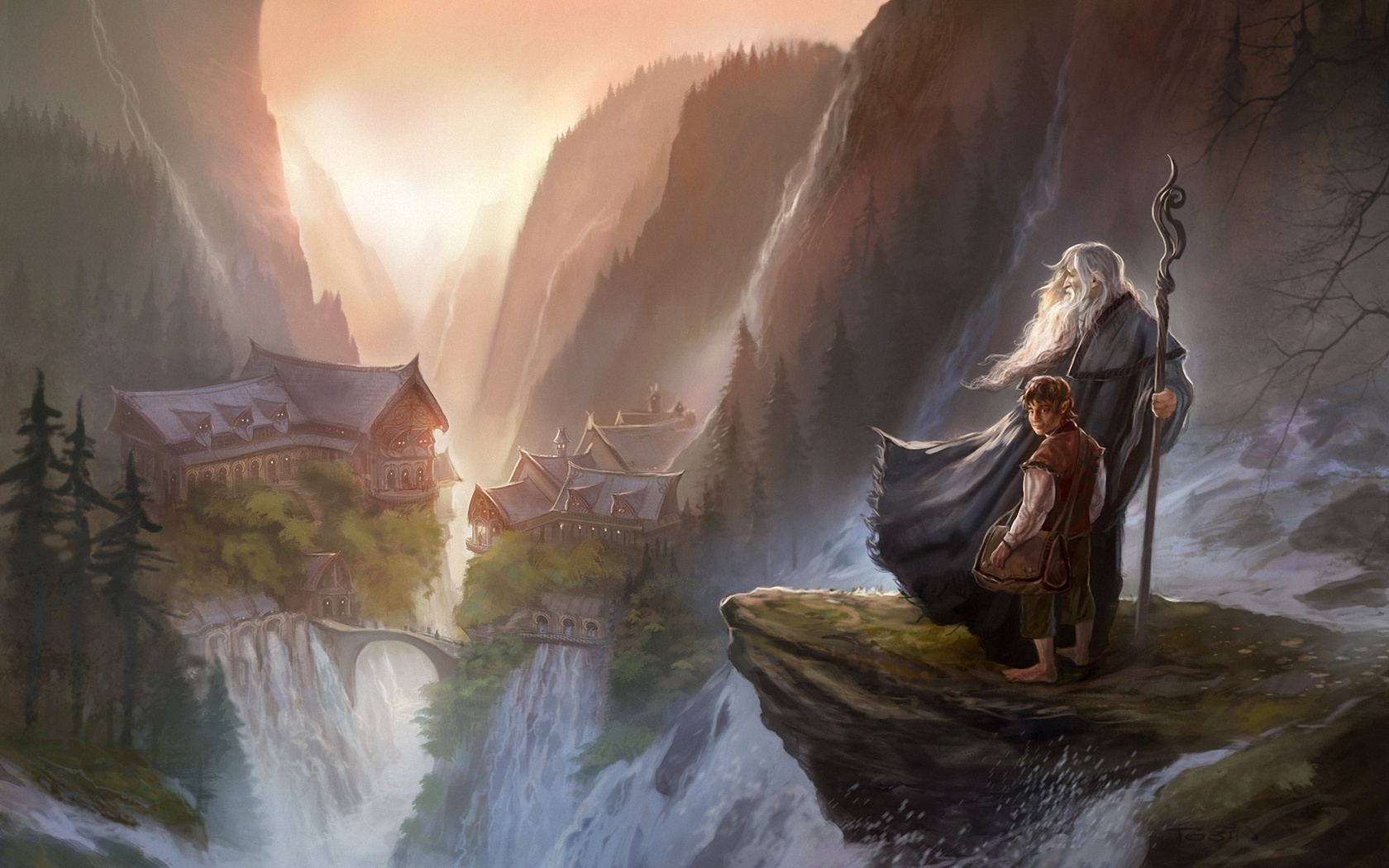 an unexpected journey, , rivendell, , the hobbit, , gandalf