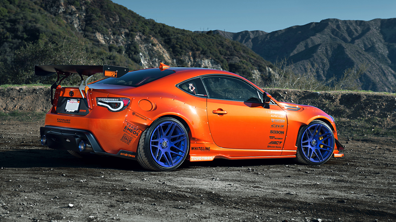 rims, scion, spoilers, wheels, Toyota, tuning, widebody, orange, mountain, 86, fr-s, style, toyota, gt86