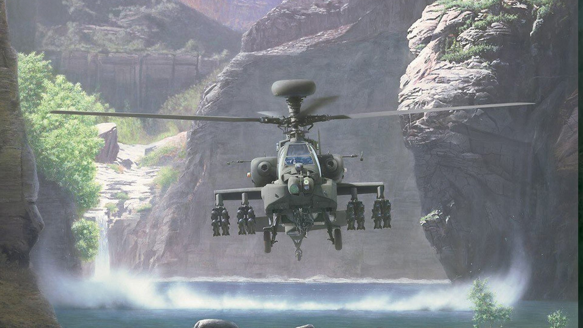 apache, helicopter