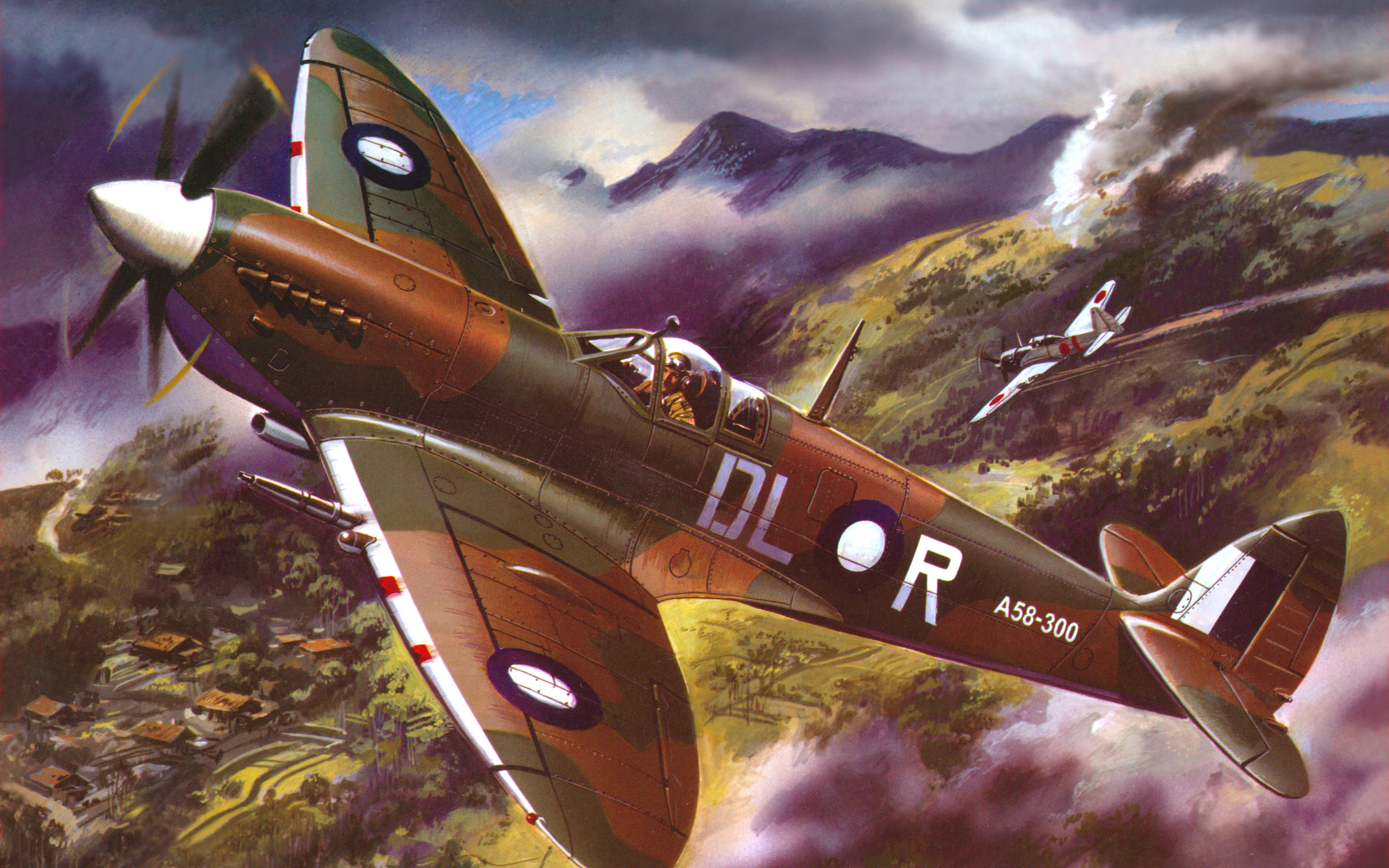 , , , ,  - 8, supermarine, spitfire, mk viii, lf, raaf, 54sqn, , zero, a6m