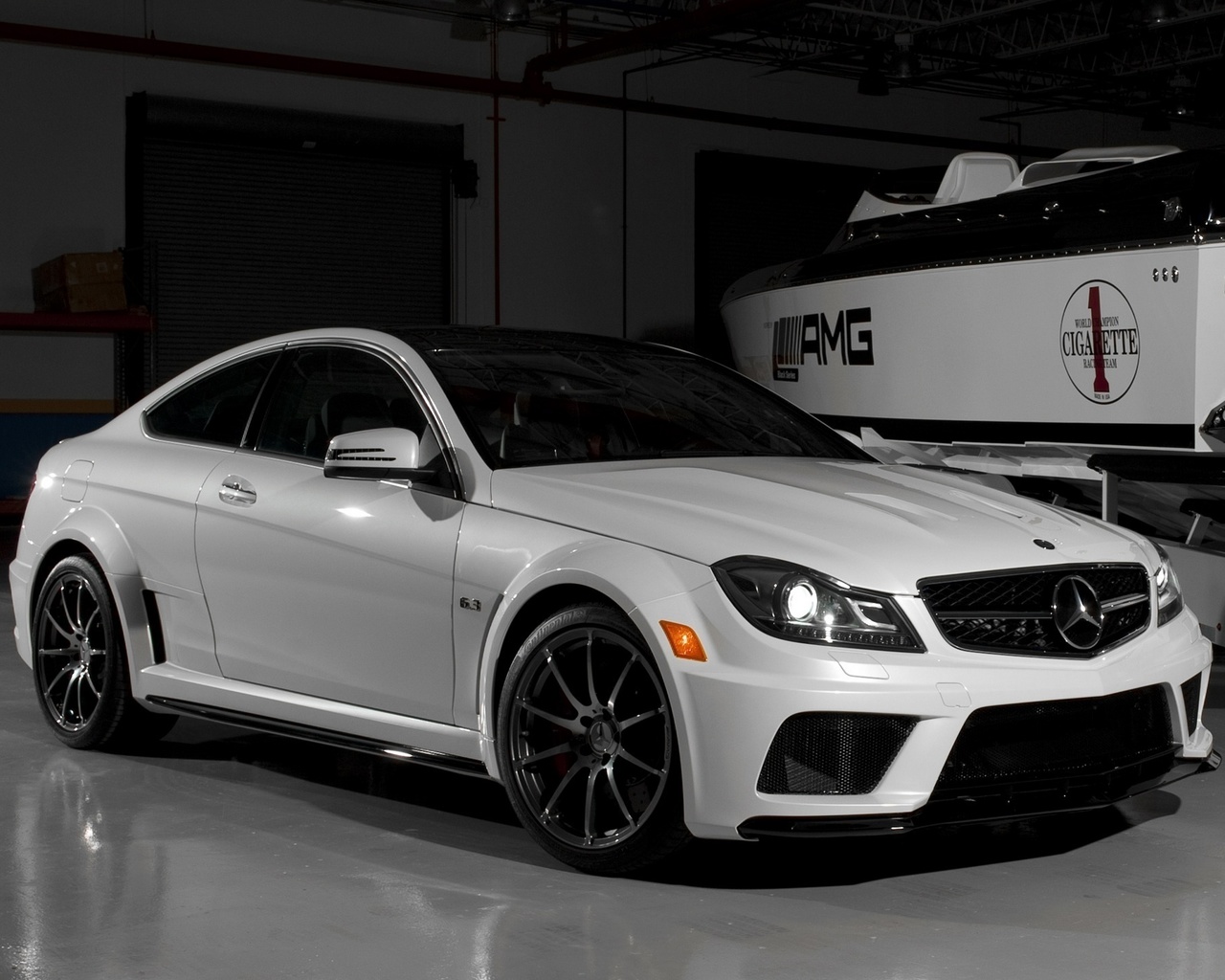 series, and, amg, benz, wallpapers, white, black, black, Auto, tuning, mercedes, car, garage