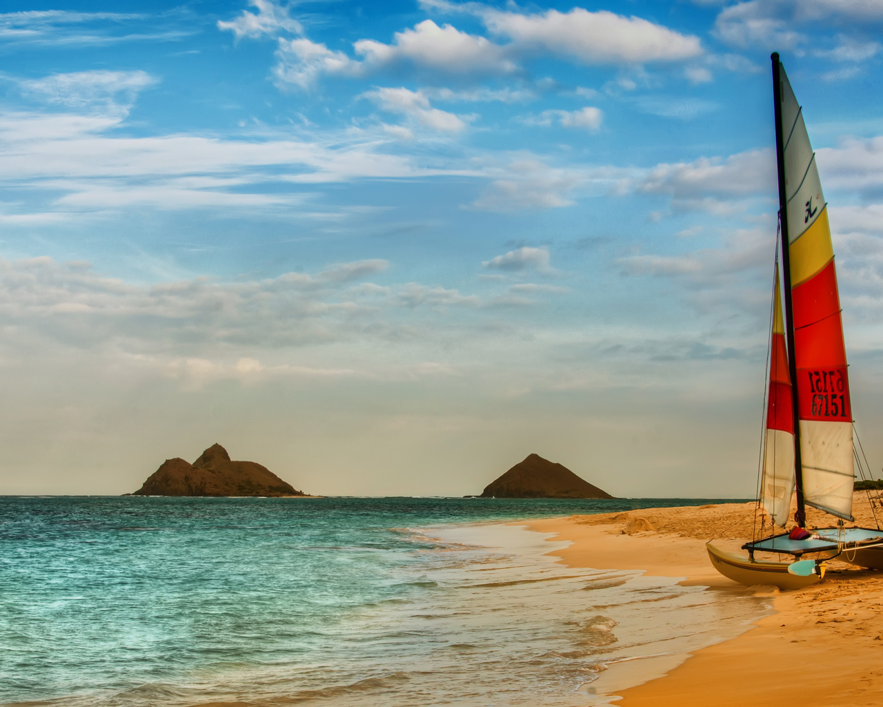 Nature, beach, boat, , sea, , sky, , , clouds, 