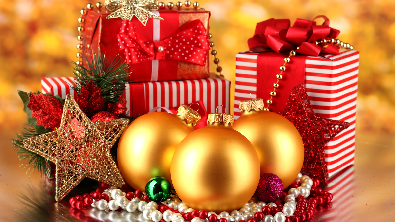 merry christmas, new year, golden balls, stars, gifts, decoration, ribbon,   ,  ,  , , , , 