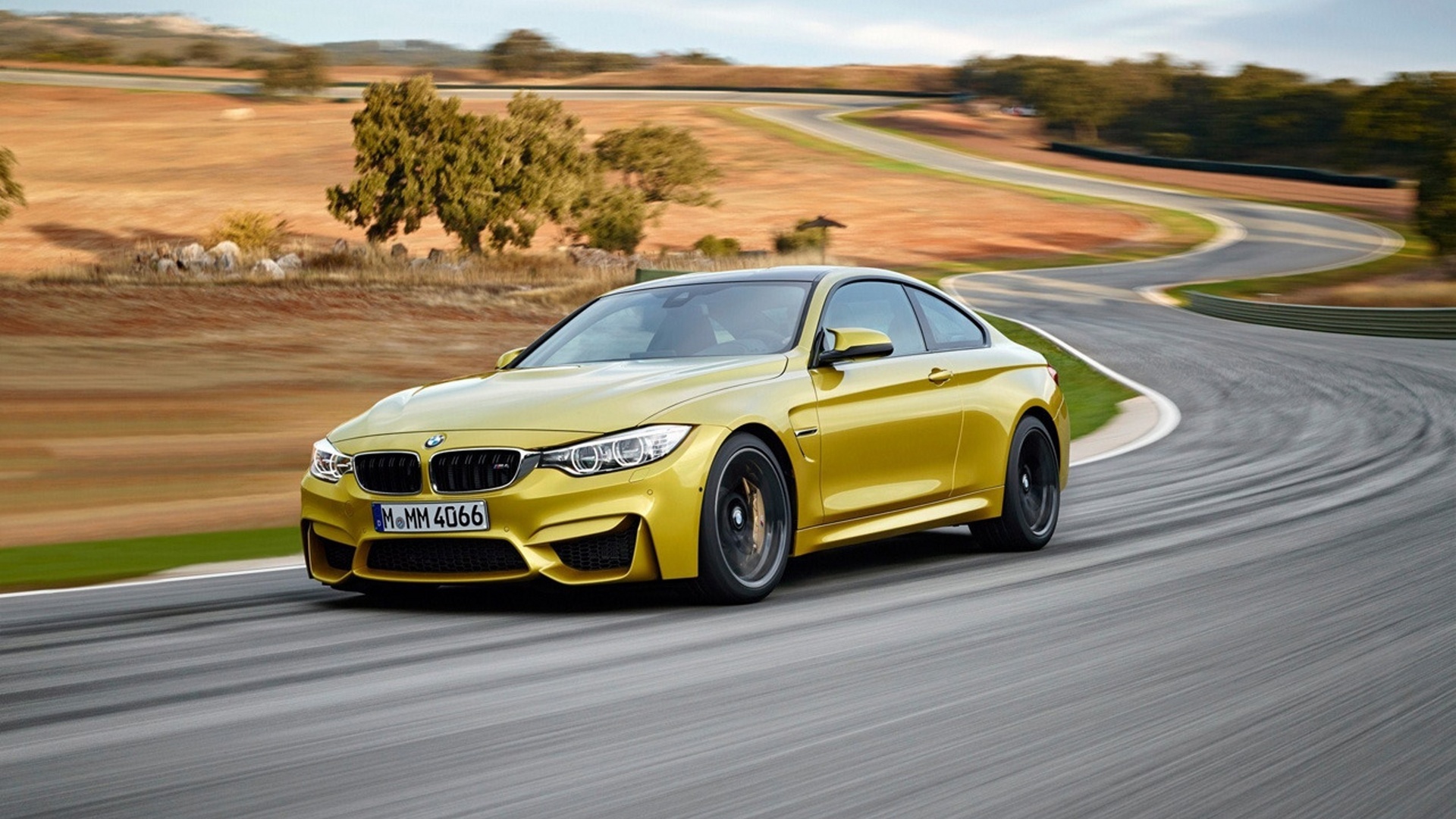 bmw, m4, coupe, yellow, car, supercar
