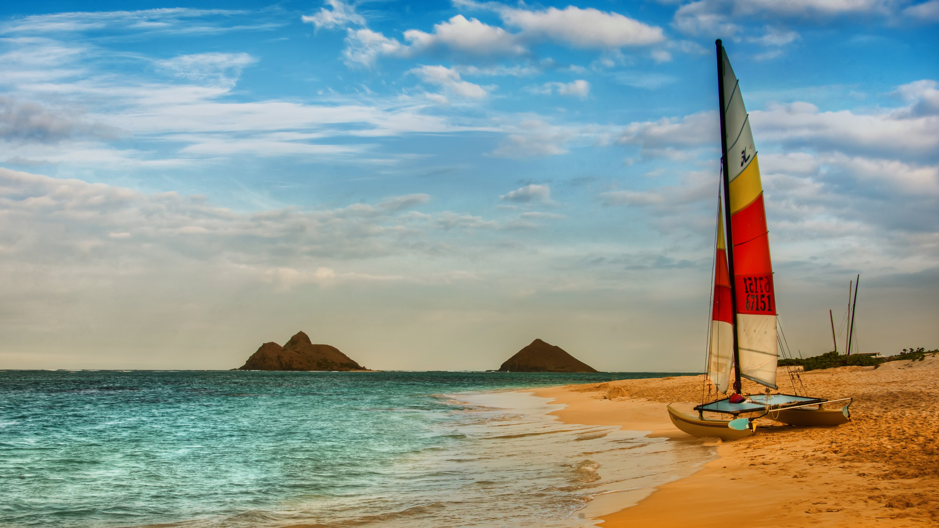 Nature, beach, boat, , sea, , sky, , , clouds, 