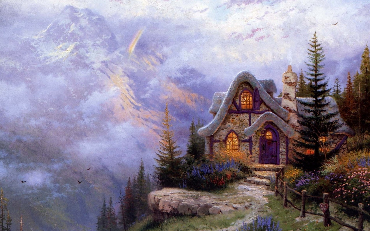 thomas kinkade, sweetheart cottage iii, , , , , , ,  , , 