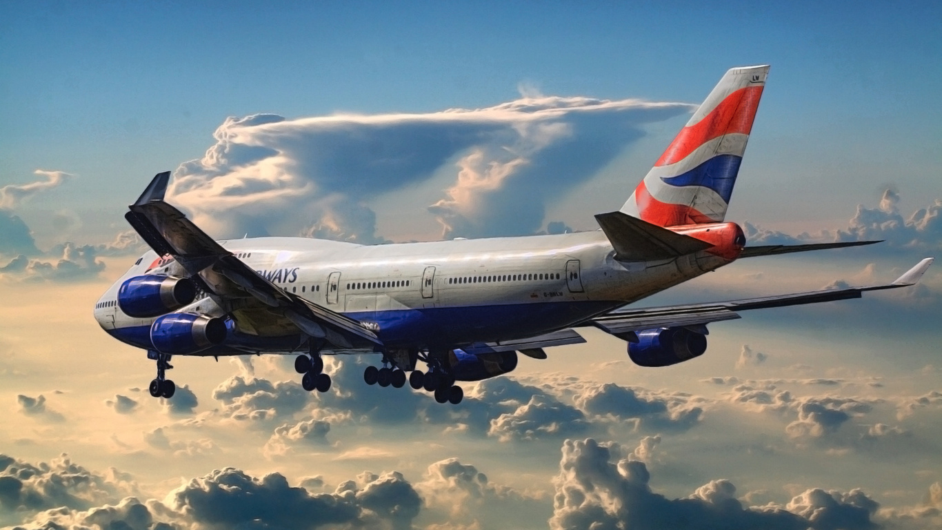 boeing, 747, , british airways