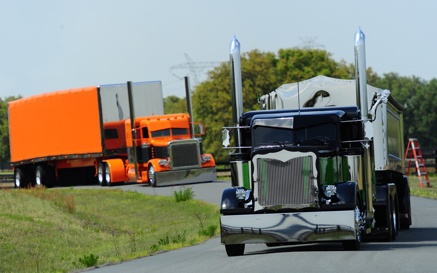 track, truck, peterbilt