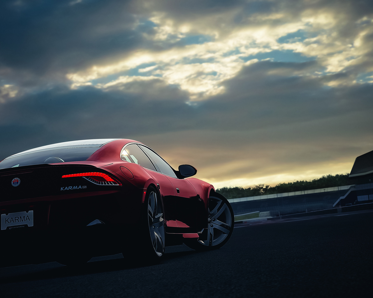 fisker, karma, , , car, sunset, 