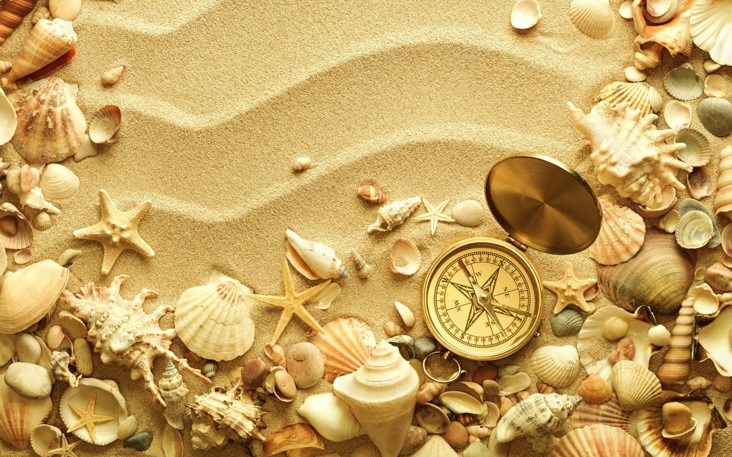 , , , , , summer, sand, creative, seashells, compass, starfish