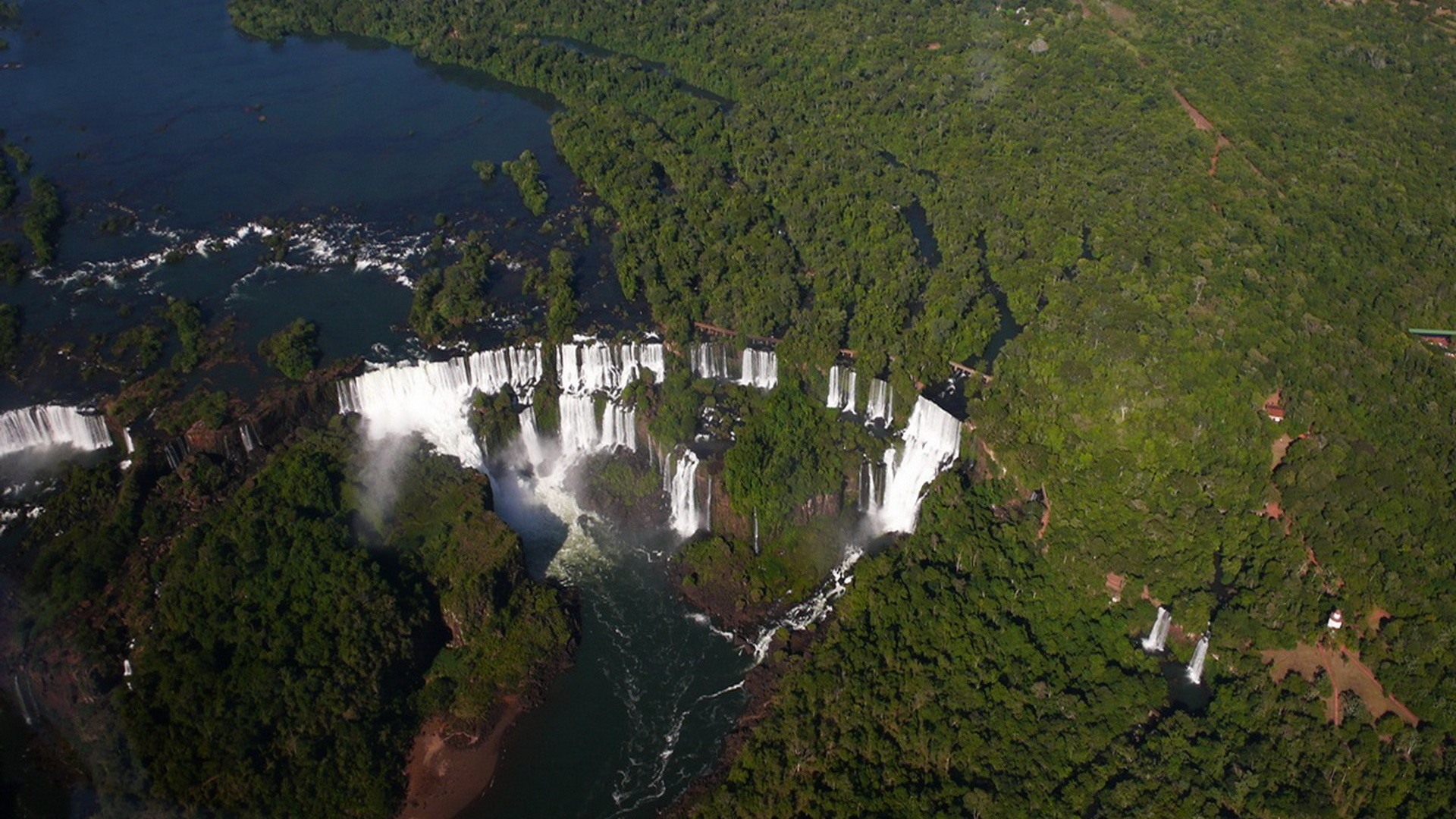 водопады игуасу, чудеса природы, красота, вода, зелень, природа