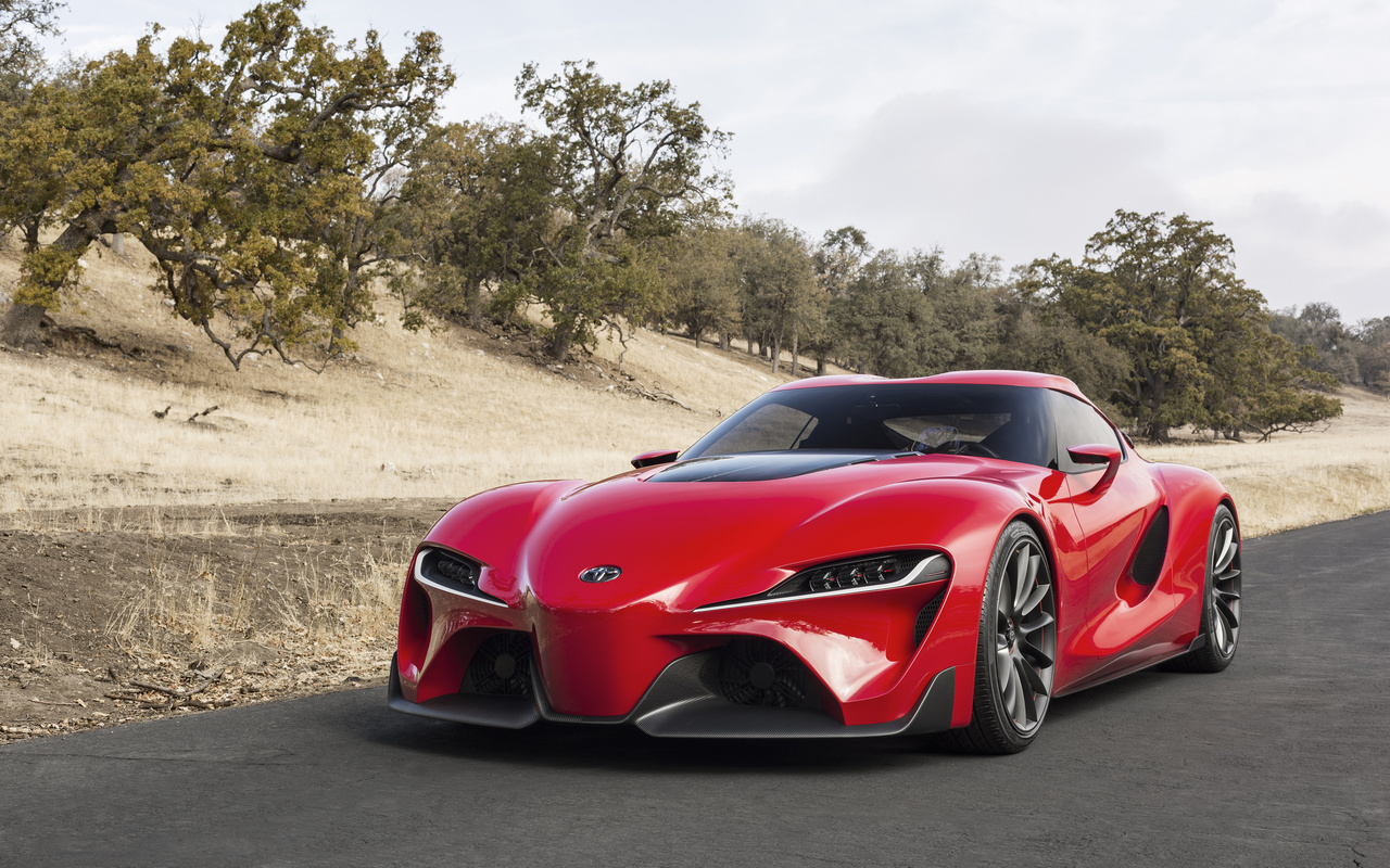 toyota, ft-1, concept, , , red, car