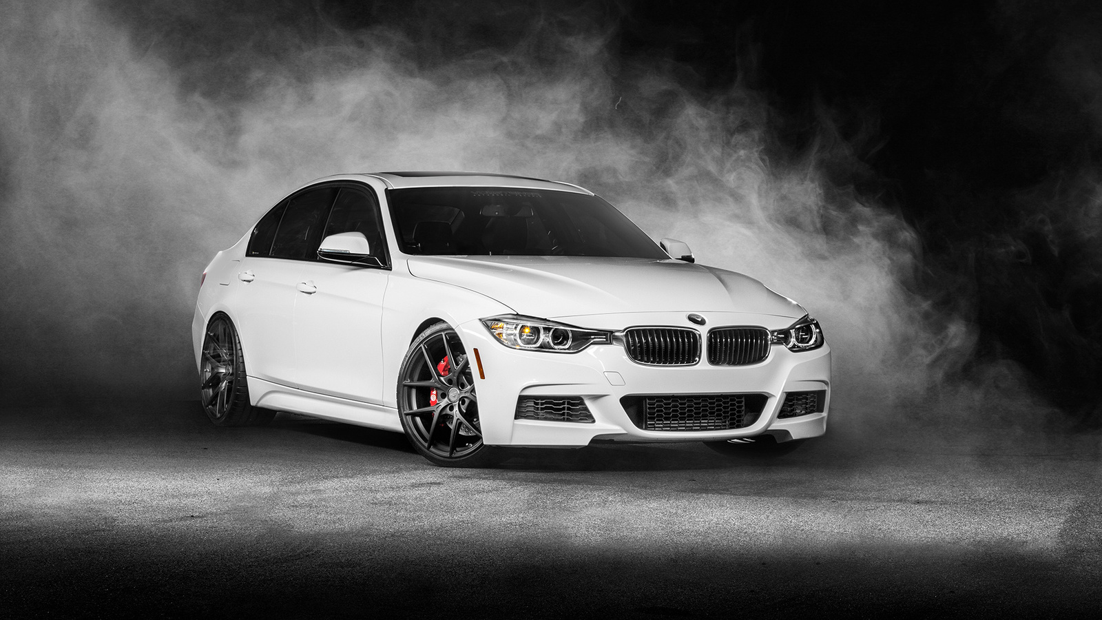 bmw, 3 series, f30, vorsteiner, white, front