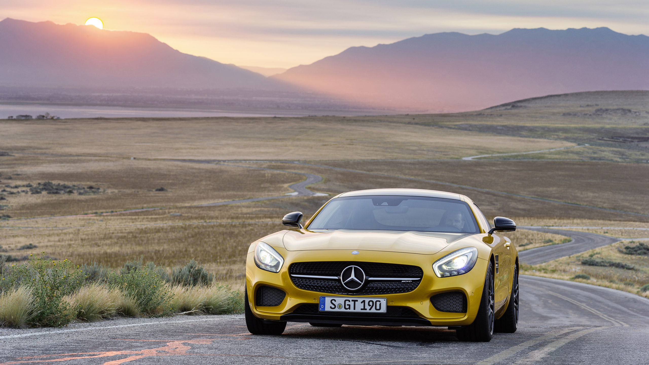 mercedes-benz, amg, s, gt, road, , , coupe, sunset, , 