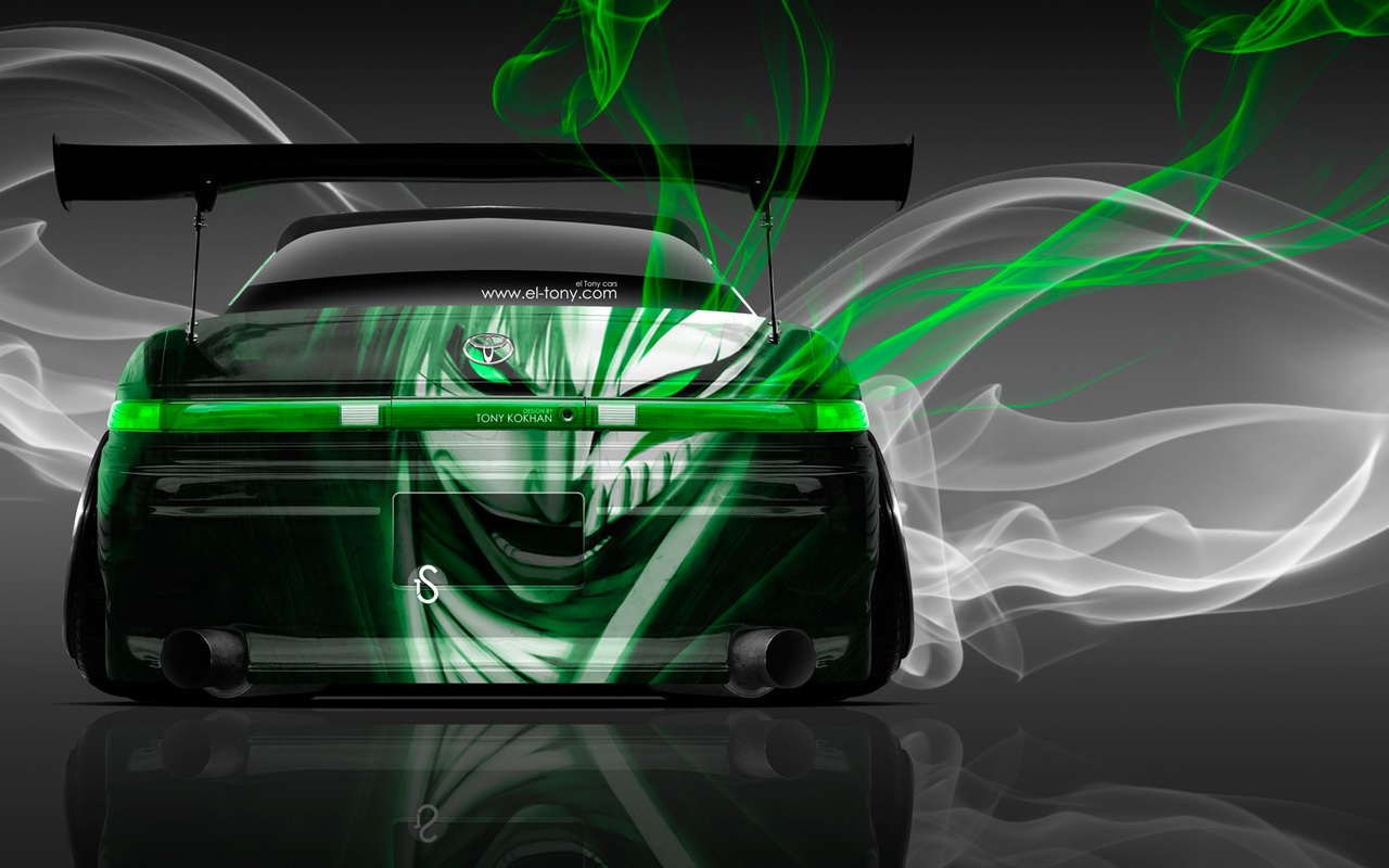 tony kokhan, toyota, mark2, jzx90, jdm, anime, aerography, bleach, smoke, drift, style, el tony cars, back, car, photoshop, tuning, hd wallpapers,  , , , , 2, 90 , , , , , , , , 