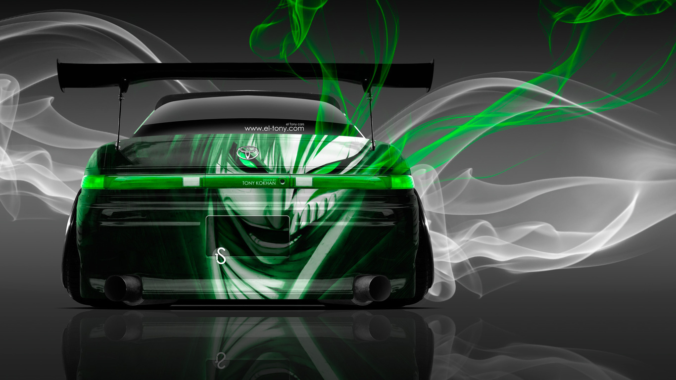 tony kokhan, toyota, mark2, jzx90, jdm, anime, aerography, bleach, smoke, drift, style, el tony cars, back, car, photoshop, tuning, hd wallpapers,  , , , , 2, 90 , , , , , , , , 