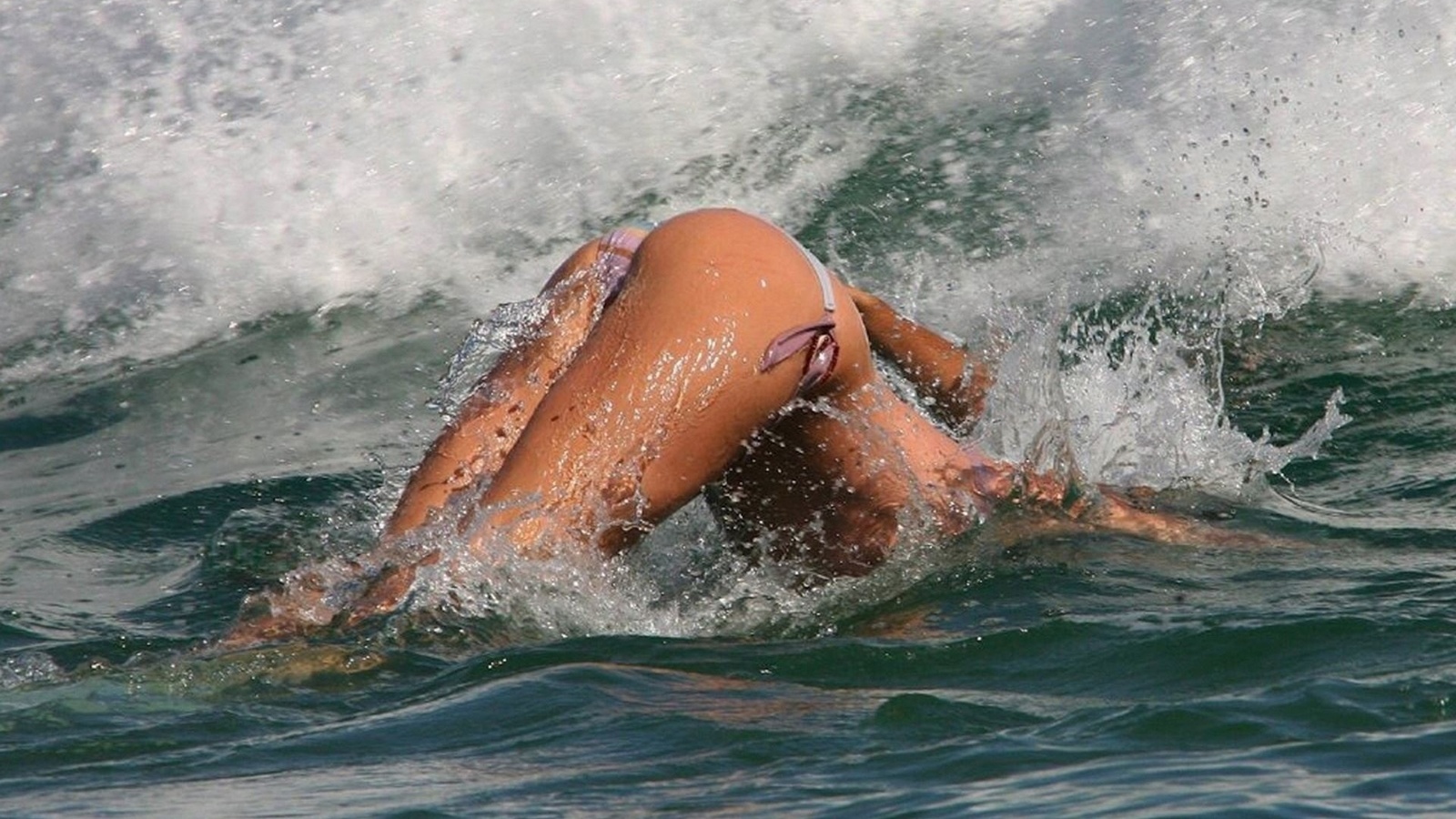 ocean, water, girl, bikini, hot, sexy