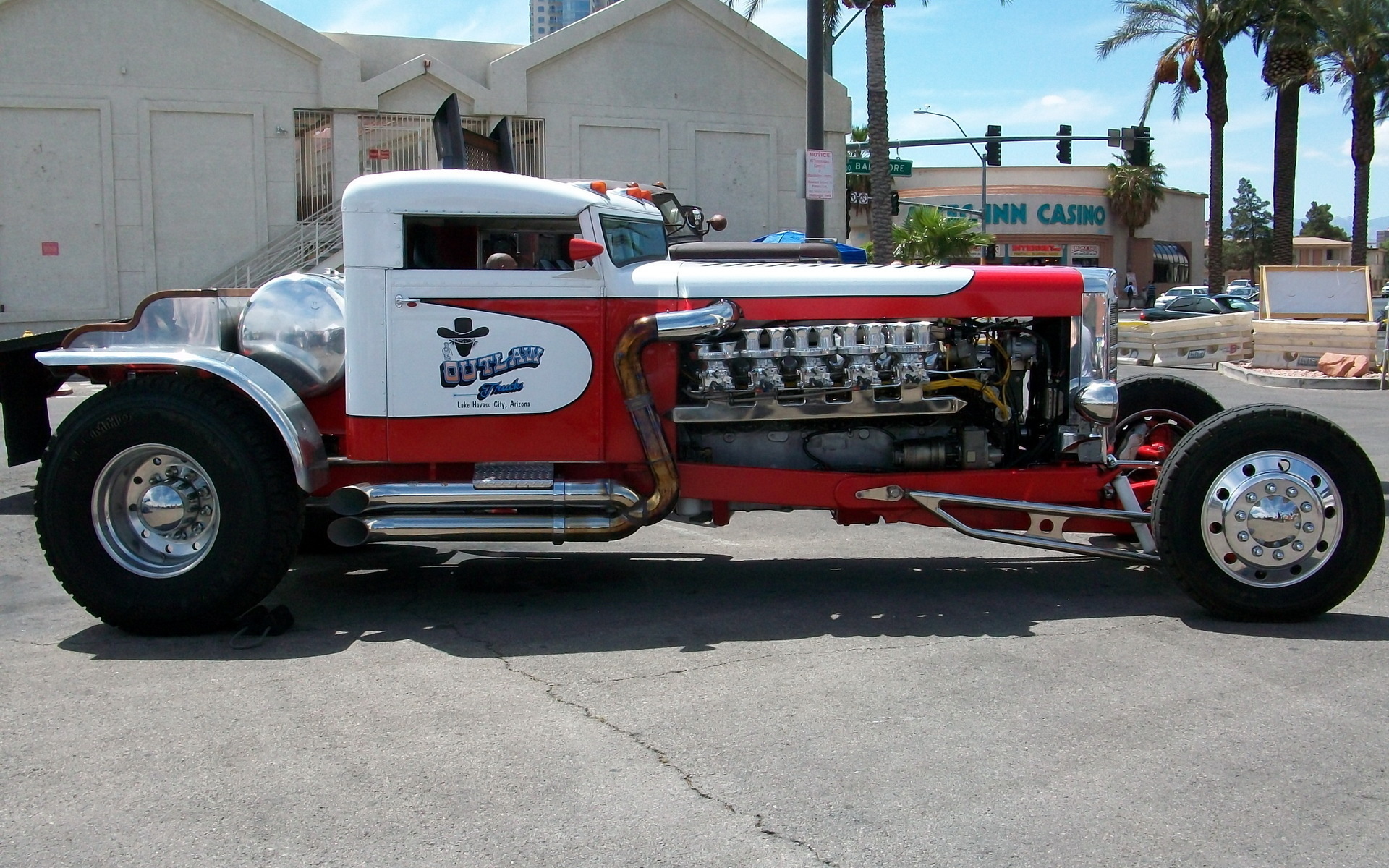 peterbilt, red, white, car, truck, truck wheels and tyres, truck v10 engine
