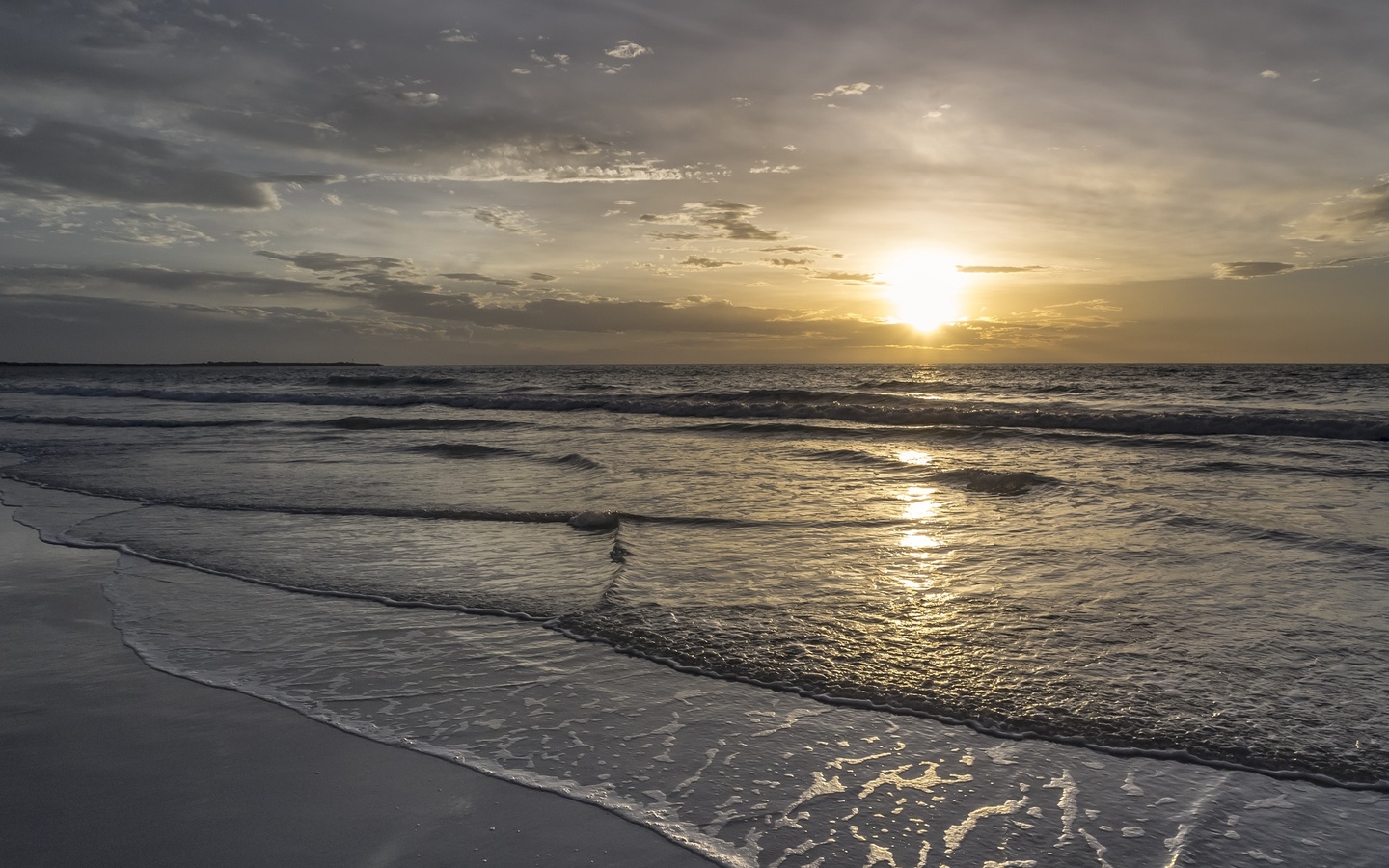 beautiful sunrise scene, sea, nature, landscape, sky, clouds,    , , , , , 