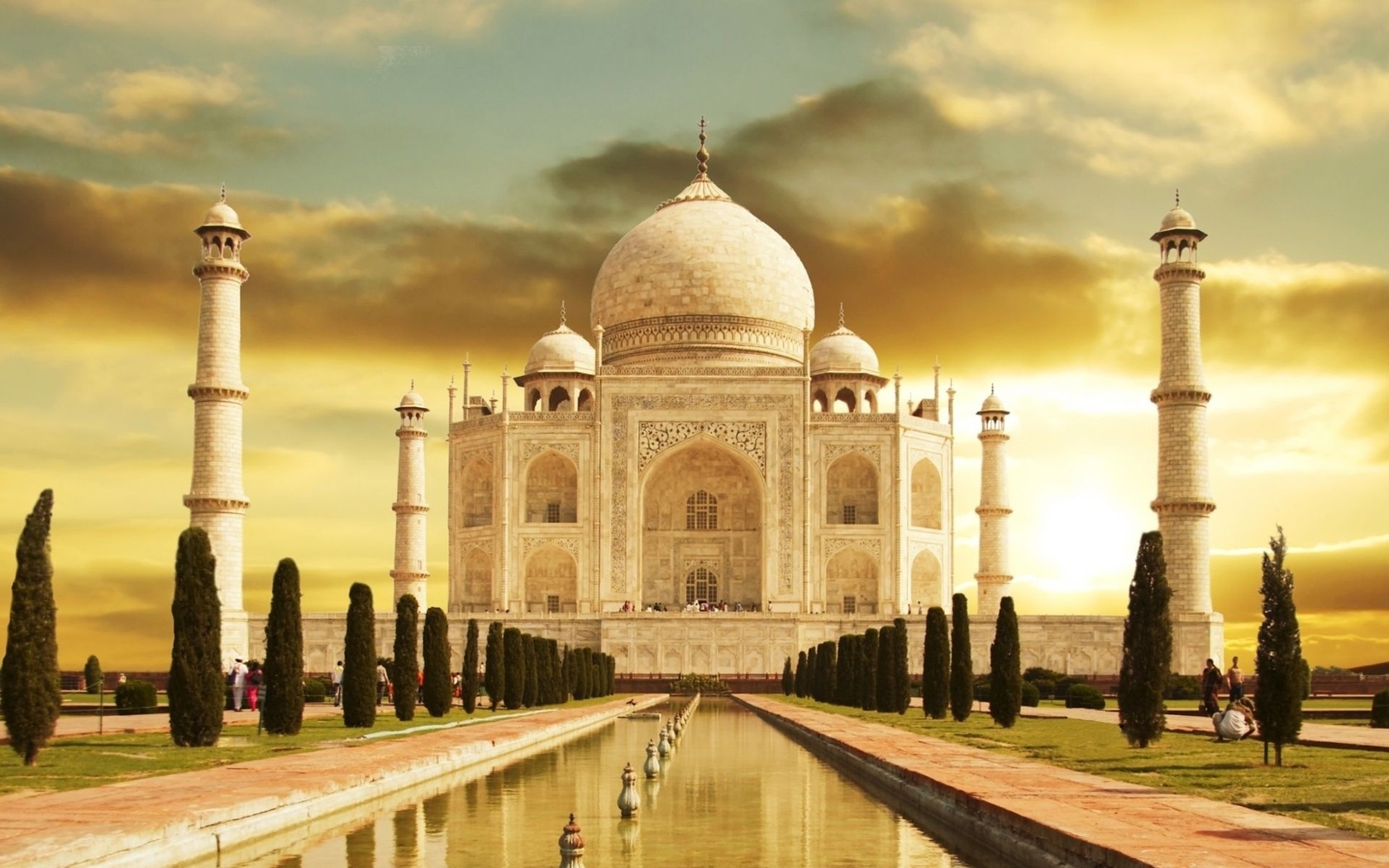 taj mahal, india, building, sky, museum