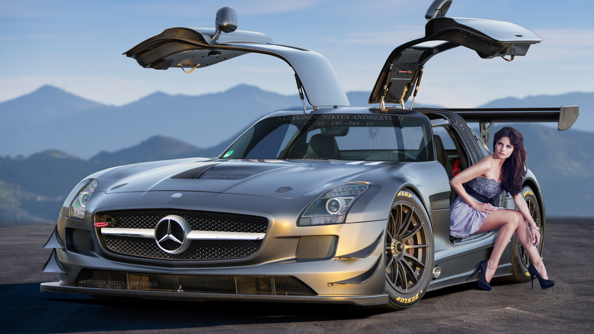 mercedes-benz, sls, 63, amg, silvery, front, aksyonov nikita andreevich,  , ,  ,  , , , 