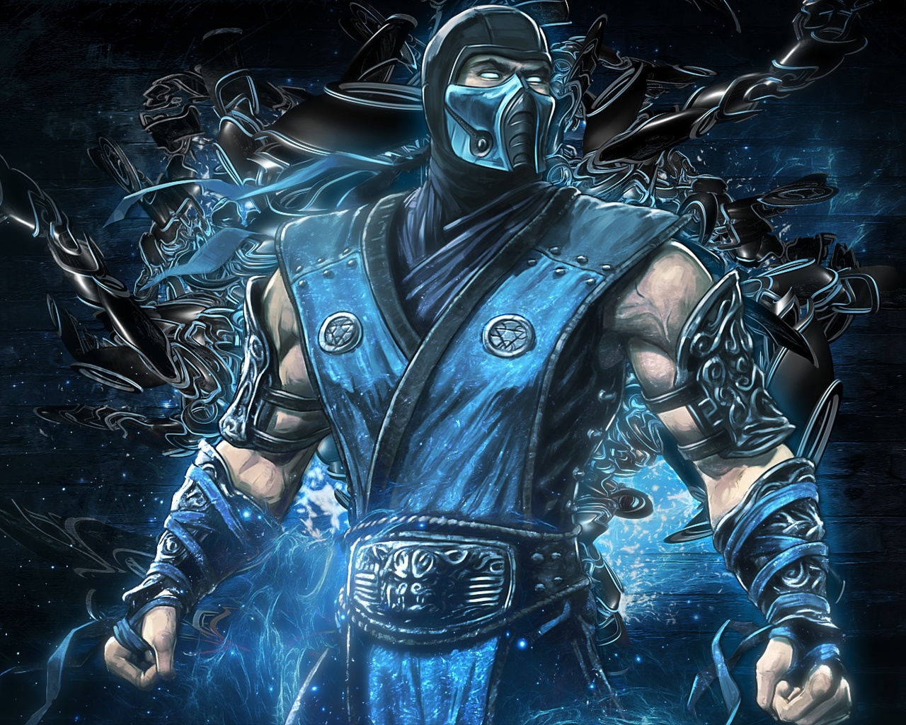 mortal kombat, sub zero, backgrounds, video game