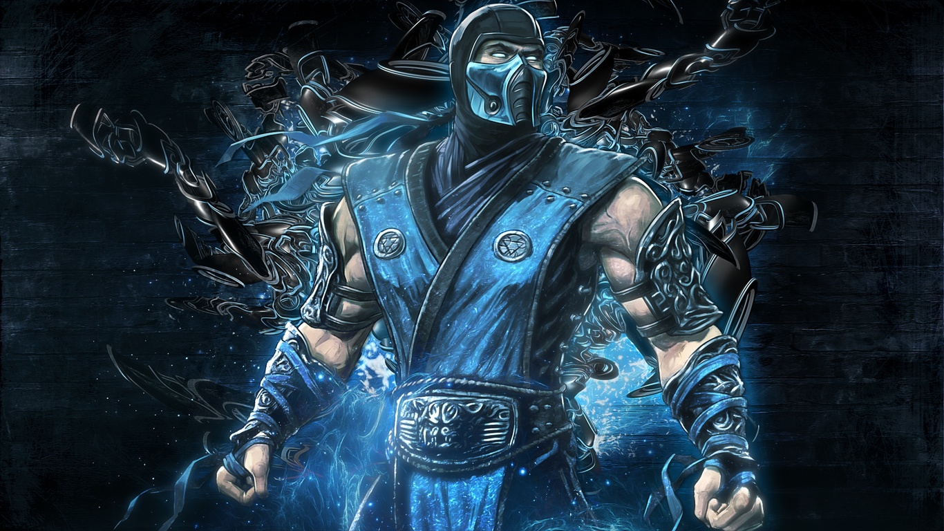 mortal kombat, sub zero, backgrounds, video game