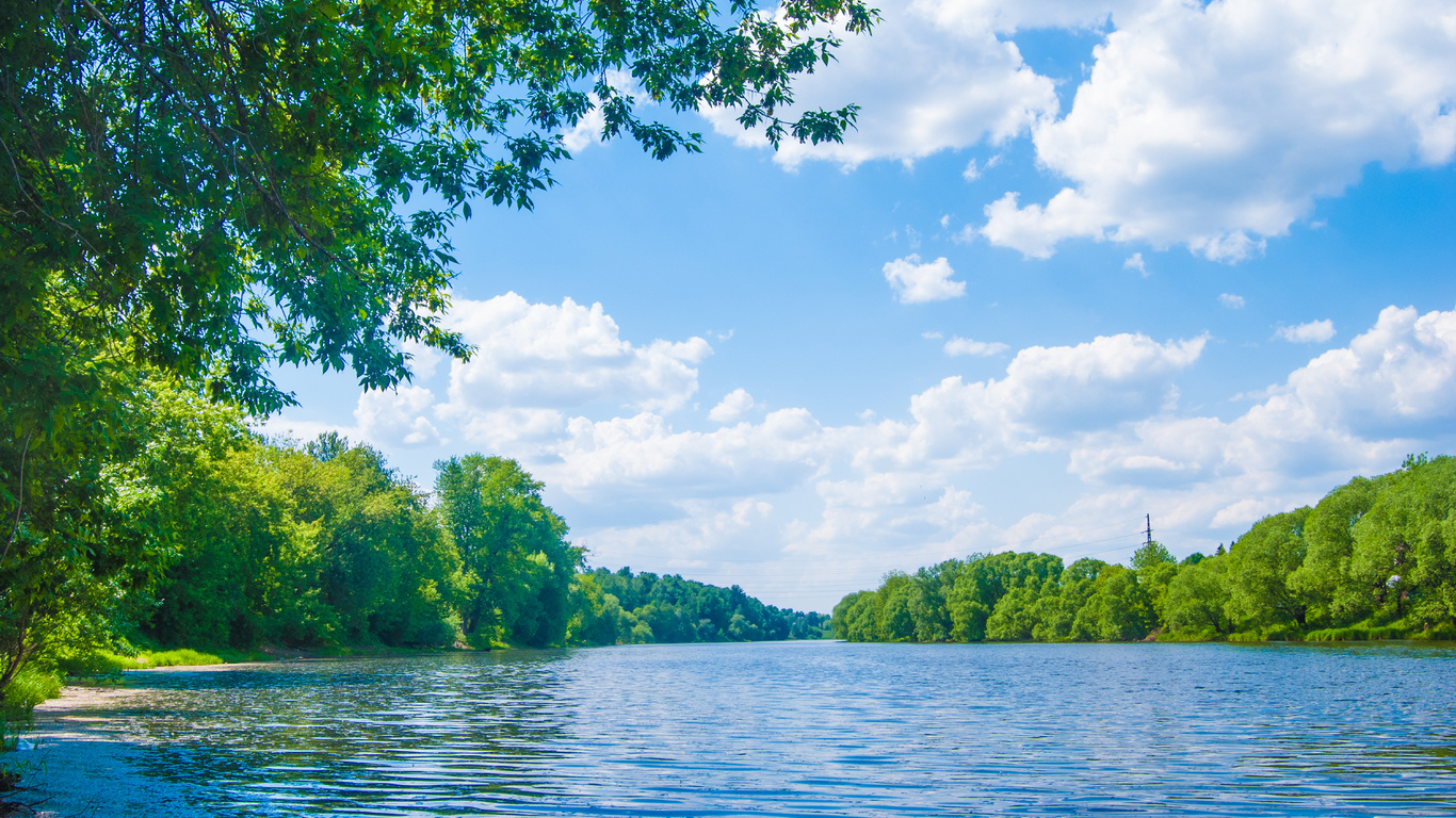 river lune, sea, lake, deep forest, trees, sky, clouds, landscape, nature, beautiful nature, green trees