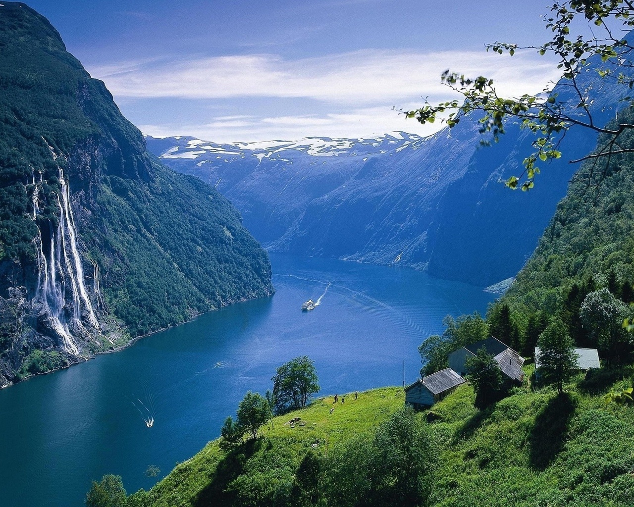 river, fiord, norway, water