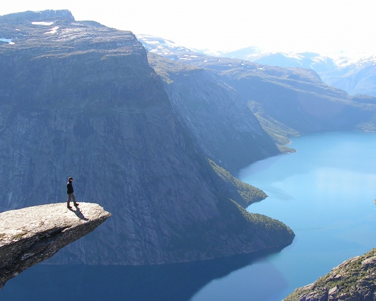 norway, fjord, river, mountain